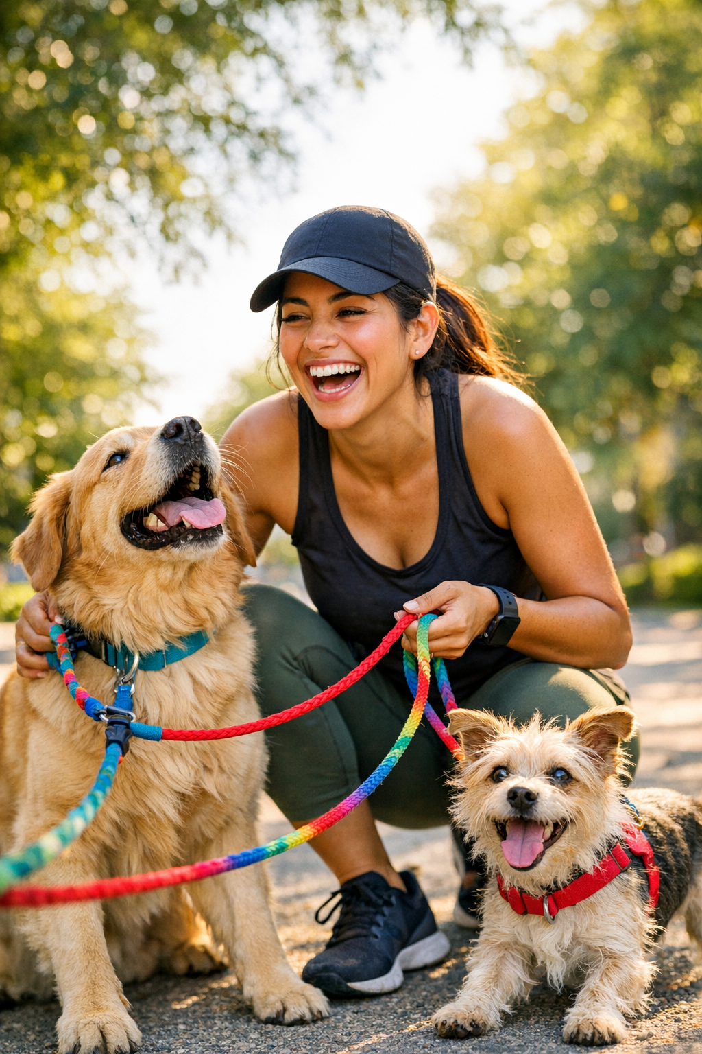 Paseador profesional con perros
